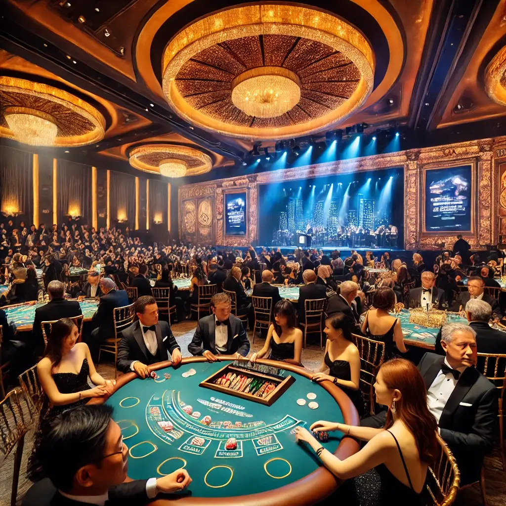 Charity event with casino theme and live auction